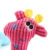 Pet Plush Toy Giraffe Shape Corduroy Dog Squeaky Toys Cotton Rope Puppy Cleaning Teeth Chew Toy Training Dog Accessories