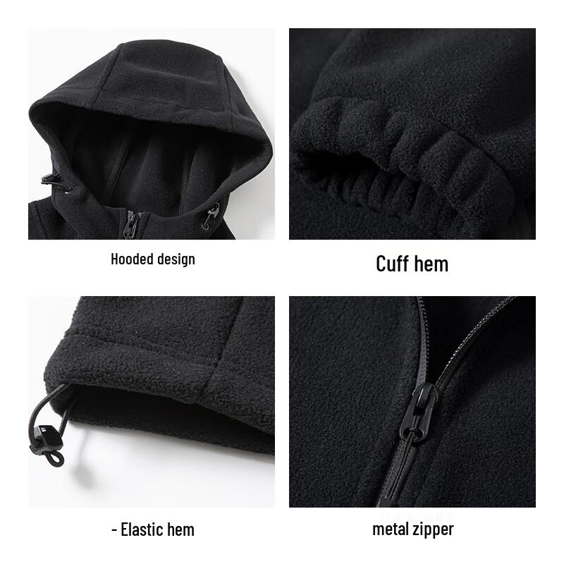 ROMON Men's Autumn Winter Fleece Jacket