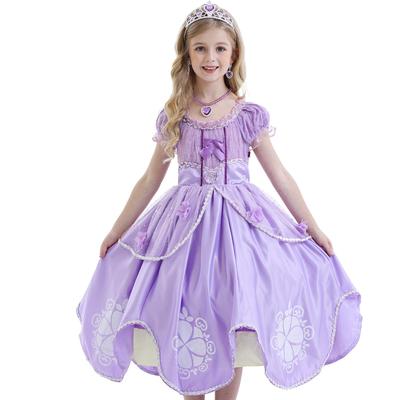 Sophia Blumen Puffy Rock Mädchenkleid 2025 mit Accessoires