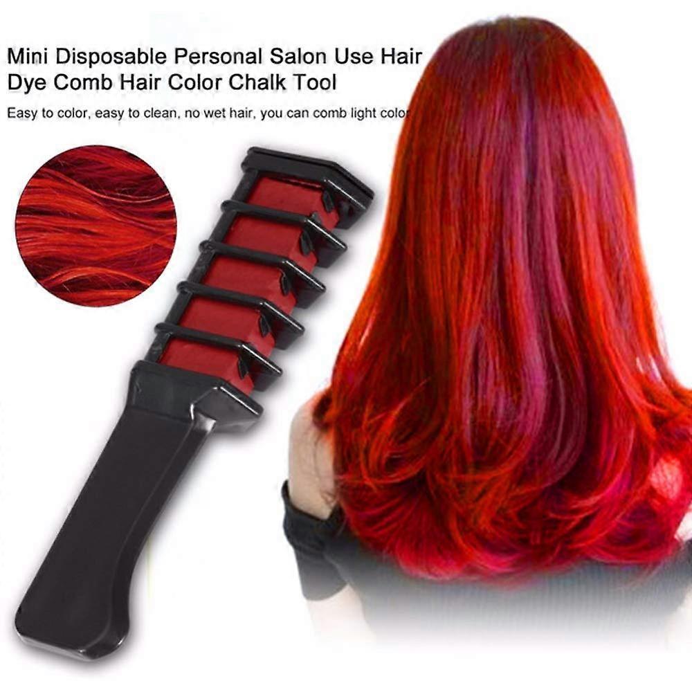 Ensemble de peignes colorants capillaires temporaires avec 6 couleurs pour mèches et superposition multicolore