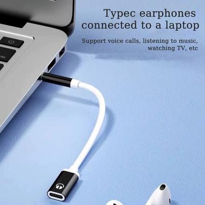 3.5MM Male To Female Type C Audio Cable Headphone Adapter for Mp3 Player