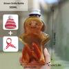 Christmas Milk Tea Cup Cute Gingerbread Man Water Bottle Snowman Tea Juice Jar Candy Plastic Kettle Xmas Navidad  Decoration