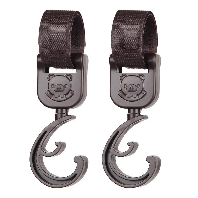 Baby Safety Stroller Umbrella Car Nylon Strap 2 Hook Combination Hooks For Infant Pushchair Double Ring Buckle Hooks Set Of 1 2 Or 4 Hooks