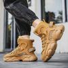 Men's High-Quality Cotton Boots Thick Yellow Casual Trendy Shoes Comfortable New Style