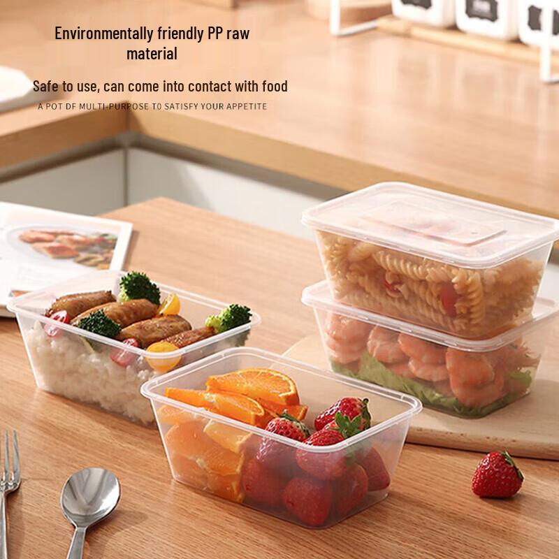 ZLIII Disposable Rectangular 500ml Food Containers