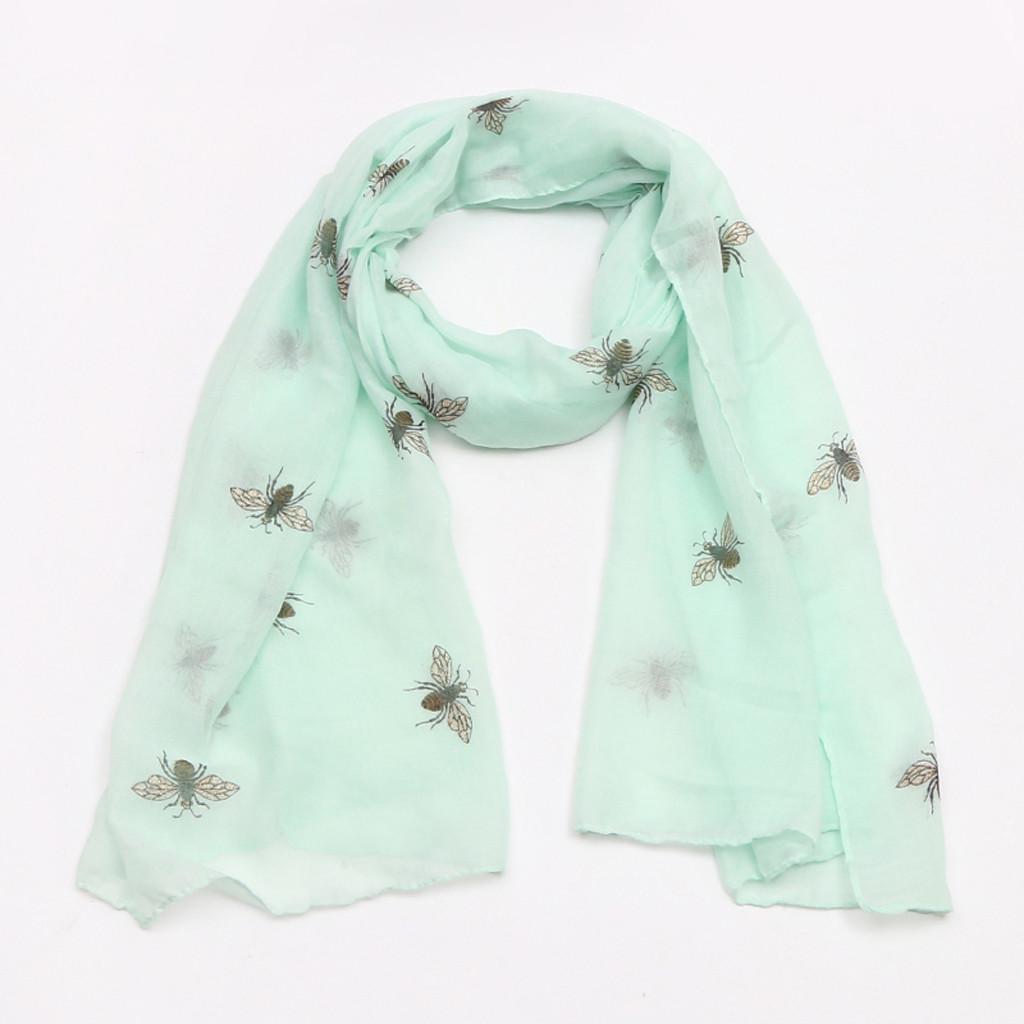 

Женский модный шелковый шарф с принтом, удобный и универсальный пляжный шарф белый