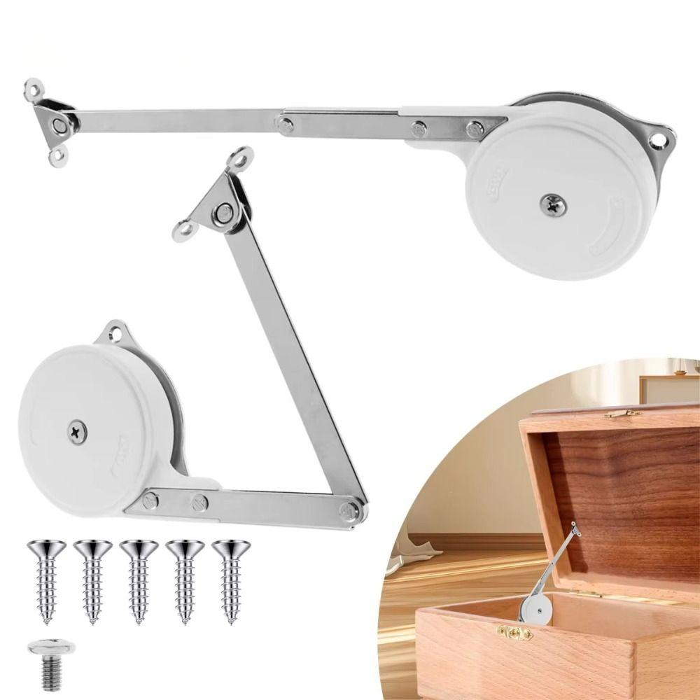Silent Damping Lid Support Hinge Soft Closing Hydraulic Rod Adjustable Cabinet Hinges Sofa Bed