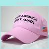 Great America Make Again Hat Donald Trump Us President Republican Cap Pink 2020