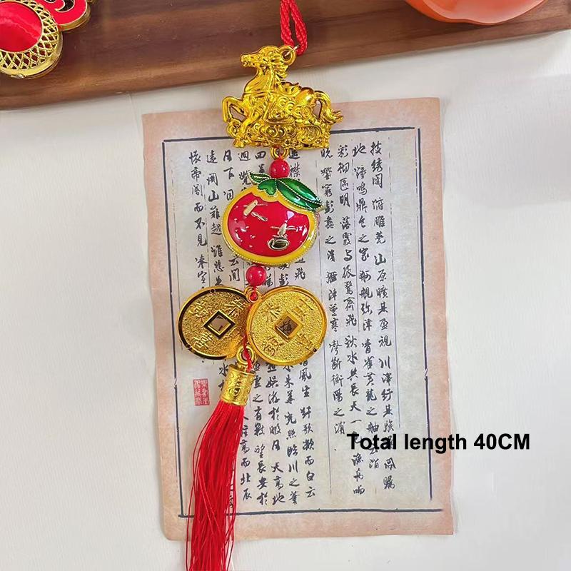 2026 Year Of The Horse Wall Hanging Ornament Chinese New Year Lucky Decoration Accessories Housewarming Small Pendant Gifts