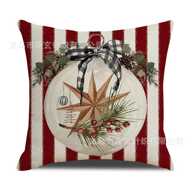 Christmas Tree Pillow Cover Living Room Bedroom Cushion Cover Autumn and Winter Festival Home Decoration Sofa Cushion Cover