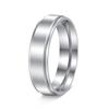 European and American Titanium Steel Ring Wide Step Sand Surface Matte Ring