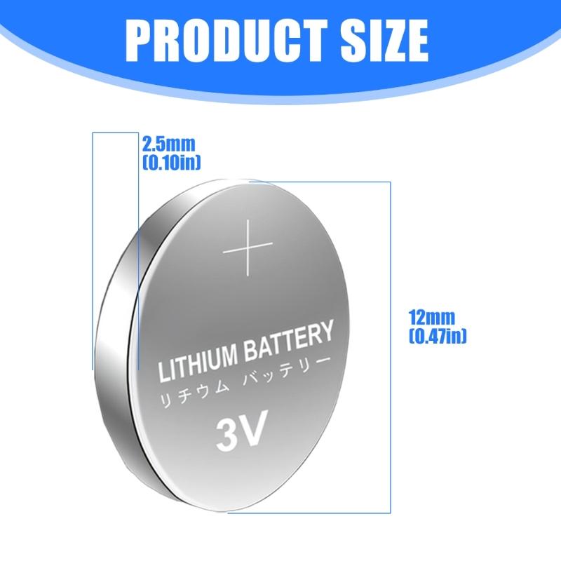 5/10Pcs CR1225 3V Lithiums Button Cell Batteries for Watches Calculators Remote Controls Small Gadgets