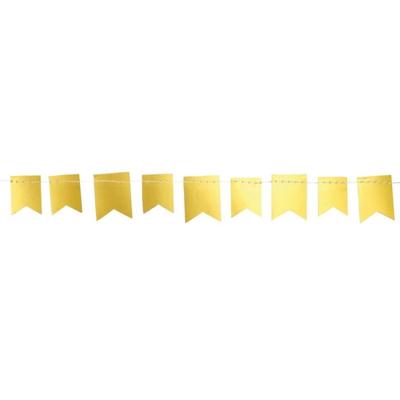 Mini Golden Pennant Garland 1.5 M