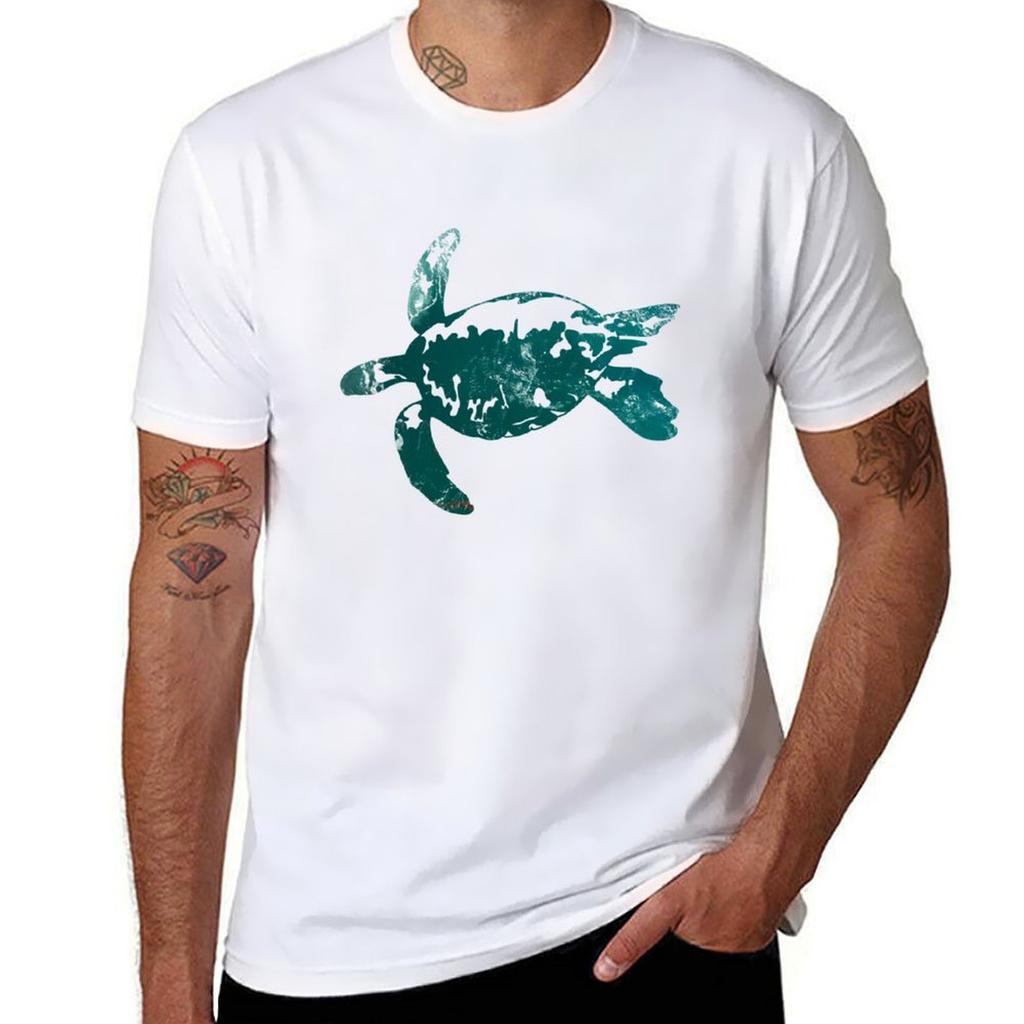 Ocean Sea Turtle TShirt Trendy Print Short Sleeve TShirt