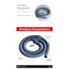 1pc 1.9-meter Hose Flexible Tube With Handle Replacement For FC8082 FC8083 FC8085 FC8086 FC8088 FC8089 Vacuum Cleaners Parts