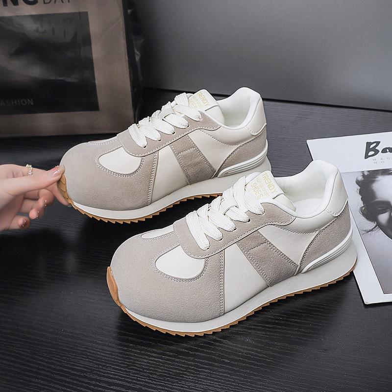 8 round head platform shoes women's spring new retro versatile style casual sports shoes