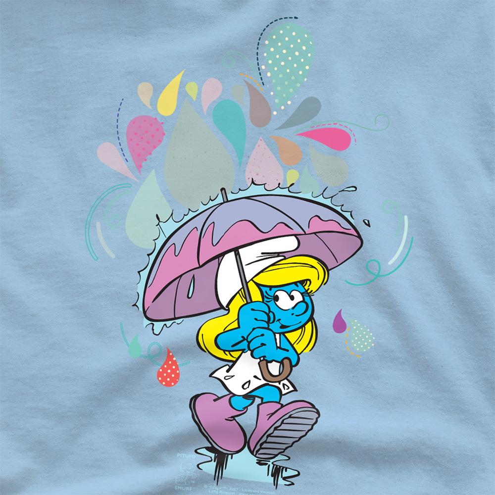 The Smurfs Unisex Adult Magical Umbrella T-Shirt