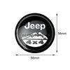 For Jeep Compass Renegade Wrangler JK Patriot Grand Cherokee Rubicon Patriot 4pcs 56mm Car Wheel Center Cover Sticker Hub Cap