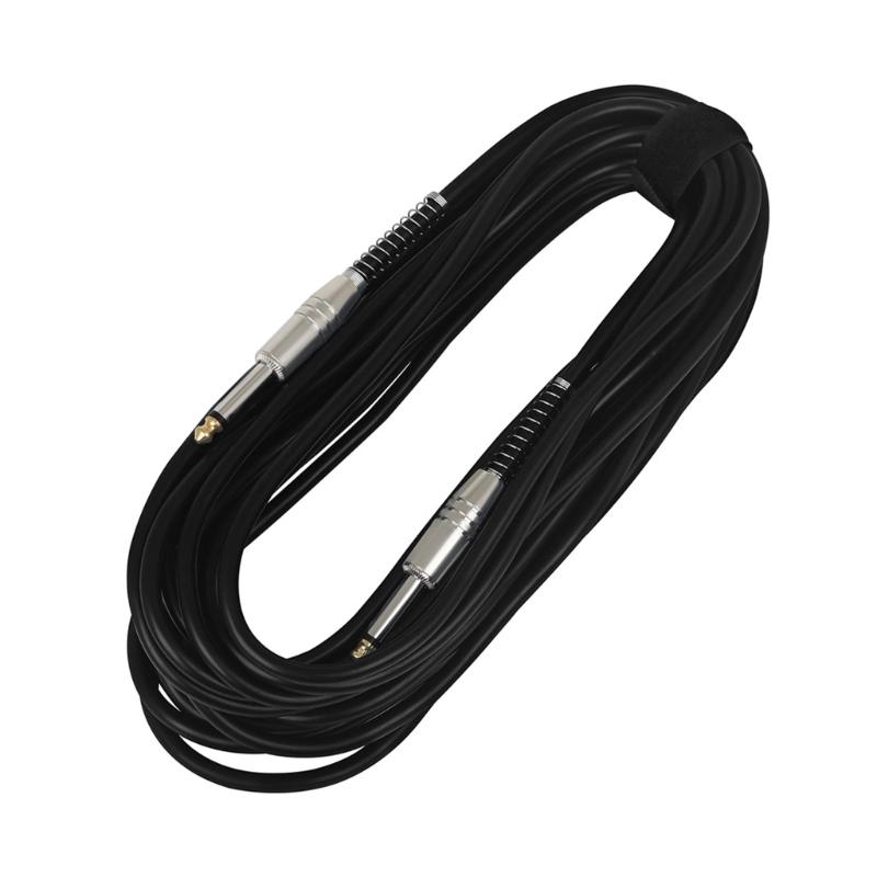 Guitar Connecting Cable Straight 6.35mm Male Jack Stereo Audios Interconnect Cord for Electric Guitar, Bass, Mandolin