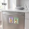 Animal Magnetic Decoration Clean Dirty Dishwasher Magnet, Acrylic Cartoon Sign, Decorative Kitchen Supplies Double-Sided & Magnet for Heavy Duty Sign