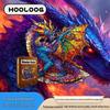 HOOLOOG Original High-Difficulty Gem Dragon Wooden Puzzle Money Box Gift