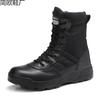 Autumn and Winter Black Men's Non-slip Flat Heel Average Size Thickened High-top Sticky Climb