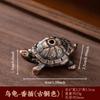 1 stücke Mini Schildkröte Form Weihrauch Räuchergefäß Sandelholz Stick Halter Vintage Bronze Tier Weihrauch Halter Brenner Stand Geschenk Wohnkultur