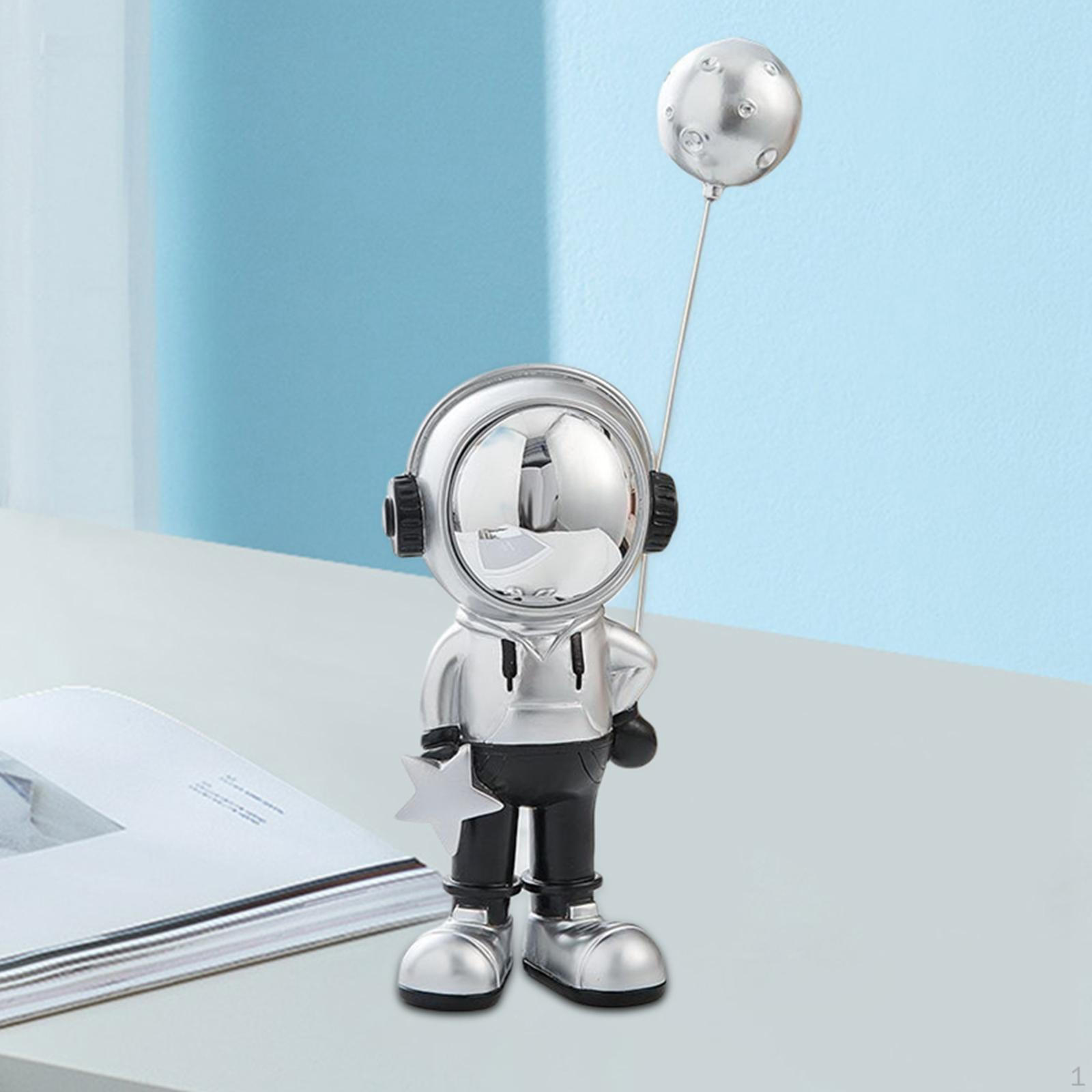 

Статуя астронавта, декоративная скульптура космонавта Planet Silver