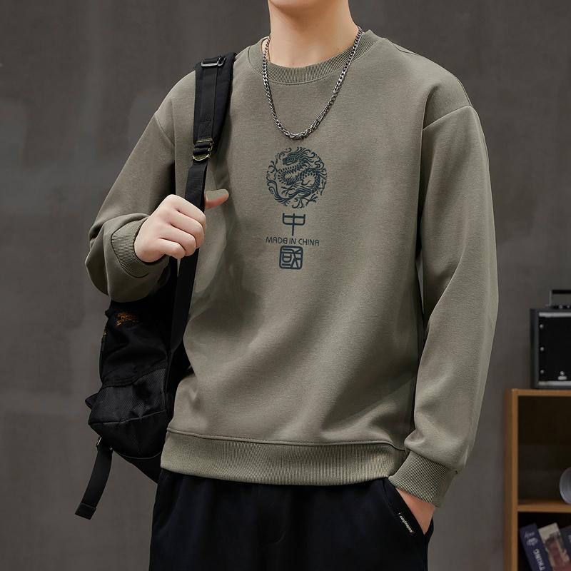 Осенне-зимний мужской тяжелый утолщенный свитер в китайском стиле Guochao Velvet Youth — фото 13