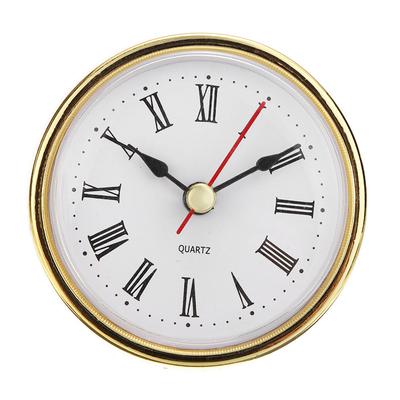 1 STÜCK Klassische Uhr Craft Quarzwerk 2-1/2" (65 mm) Runde Uhren mit Kopfeinsatz, römische Zahlen, kleine Mayitr-Uhr