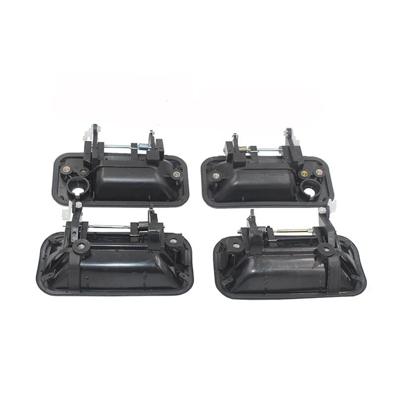 Ac29-Car Black Exterior Door Handles Replacement For Isuzu Rodeo Pickup 1998 1999 2000 2001 2002 2003