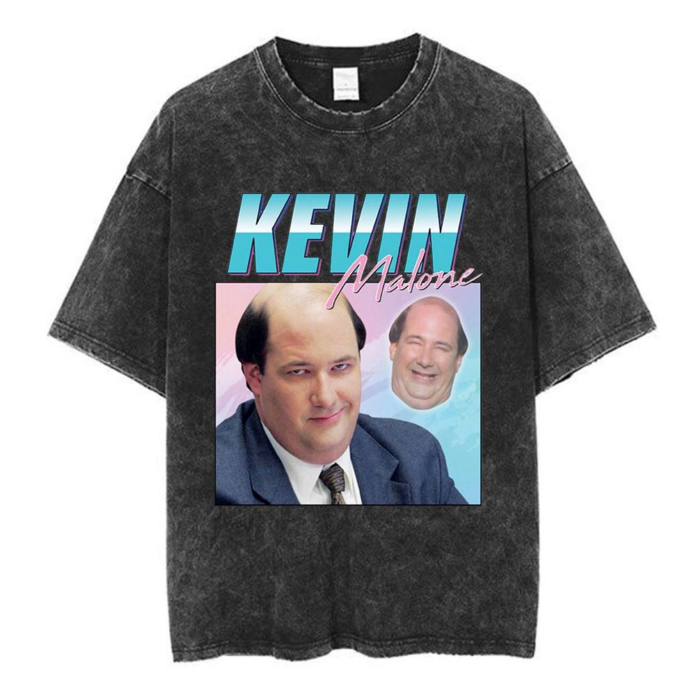 Tv Series The Office Dunder Mifflin Dwight Tv Show Scranton Washed Tshirts Unisex Cotton Casual Short Sleeves Tee Shirt Streetwear