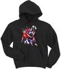 Erling Haaland Spray Paint Norway Hoodie Hooded Sweatshirt T-Shirt Youth XL