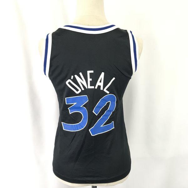 90er Champion Made in USA NBA Orlando Magic 32 Replica Uniform Tanktop Kinder M 10-12 Schwarz Basketball(GEBRAUCHT)