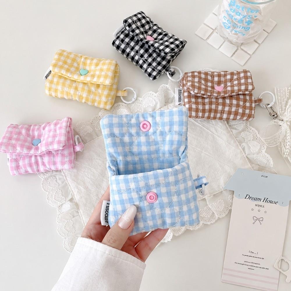With Keyring Earphone Bag Lightweight Mini Earphone Pouch Cute Coin Purse Pouch for AirPods
