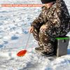 Aluminum Alloy Ice Fishing Gear winter fishing ice fishing spoon Comfortable and non-slip Easy to carry Outdoor ice fishing tool