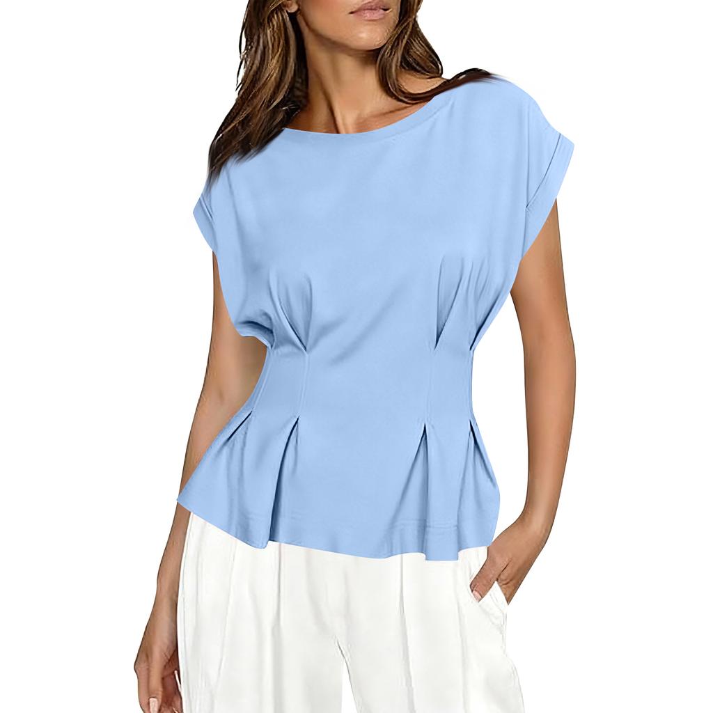 Women's Fashion Casual Short Sleeve Floral Print Top