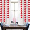 Red Hearts Garland DIY Valentines Day Hanging String Garland Day Wedding Anniversary Birthday Party Decor