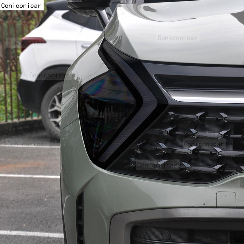 For KIA SPORTAGE 5 NQ5   Car Headlight Protective Cover Film Front Light TPU Anti-scratch Headlamp Tint Accessories