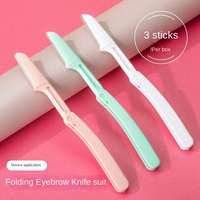 Professional Safe Foldable Eyebrow Razor for Women – Precision Trimmer Scratch-Resistant Beginner-Friendly Replaceable Blades