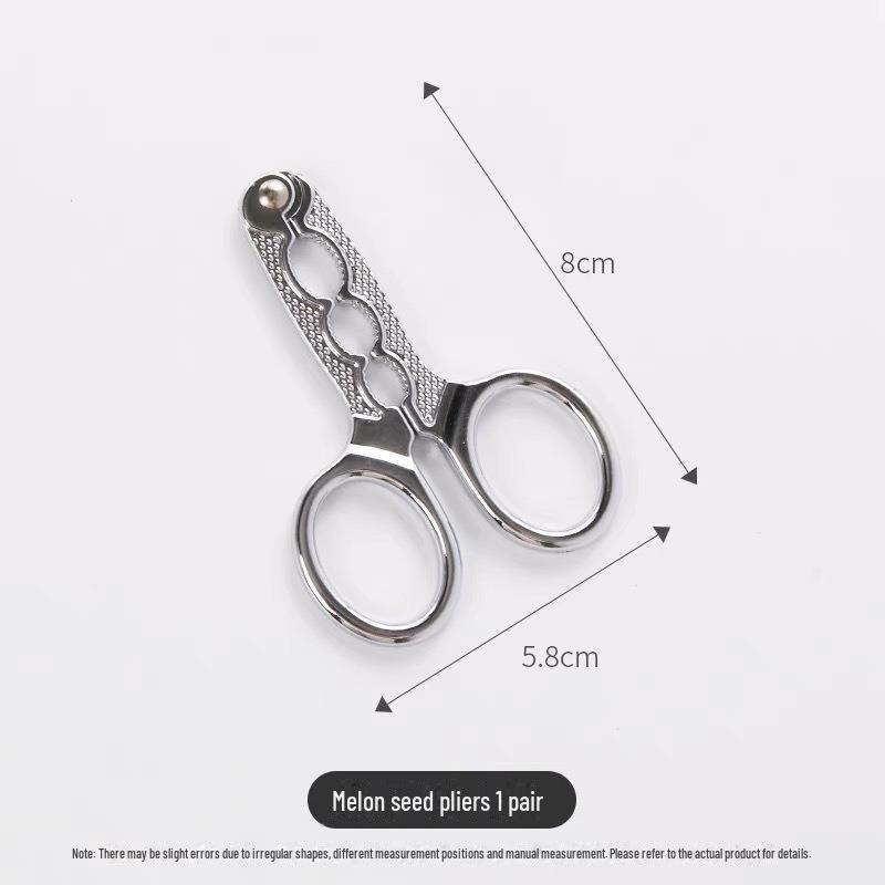 Douyin Zinc Alloy Pine Nut & Melon Seed Pliers - Effortless Kitchen Gadget for Peanuts & Watermelon Seeds