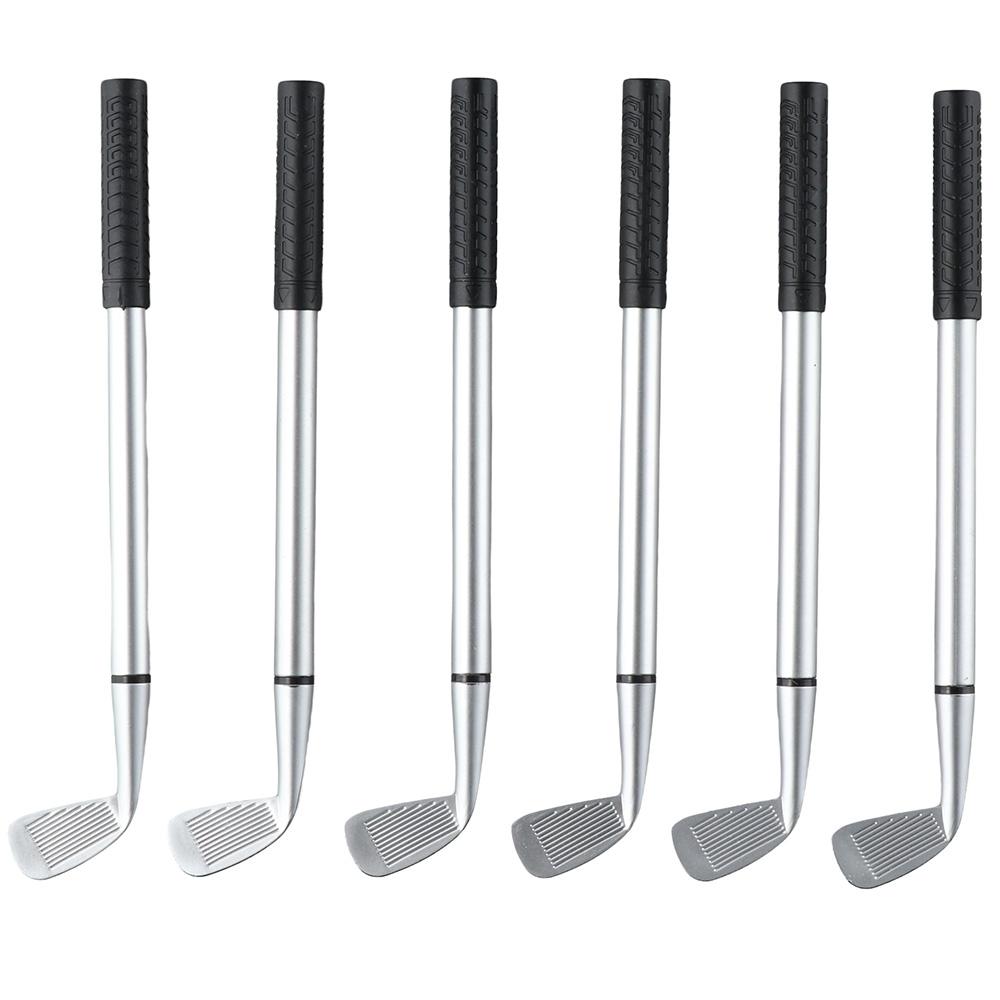 12 Pieces Mini Golf Clubs Pens Black Decorative Golf Pens Golf Ballpoint Pen  Golf Party Favors