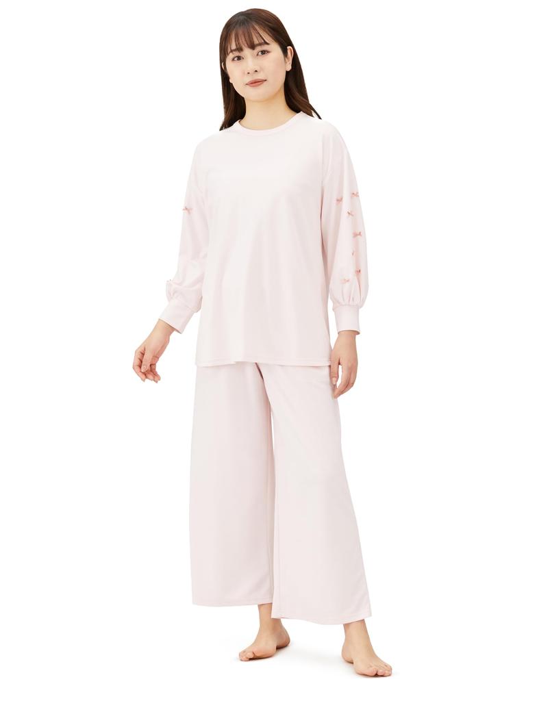 Narue Pajama Size Smooth Luxe Room Pink Women's Set, 80, Set,