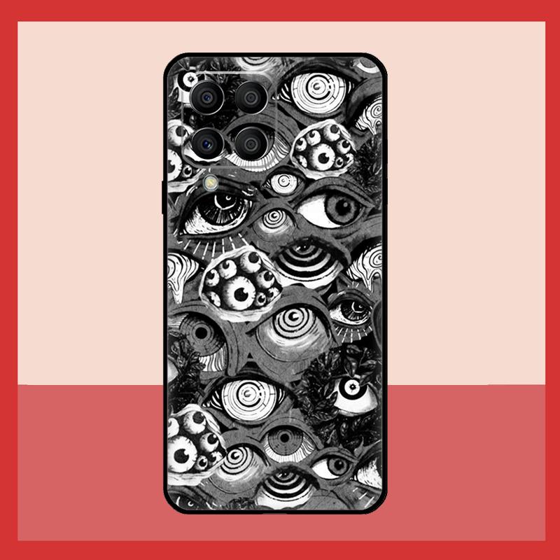 Scary Face Eyes Case For Samsung Galaxy M11 M31 M14 M34 M54 M12 M32 M52 M15 M13 M06 M16 M36 M56 M53 M35 M55