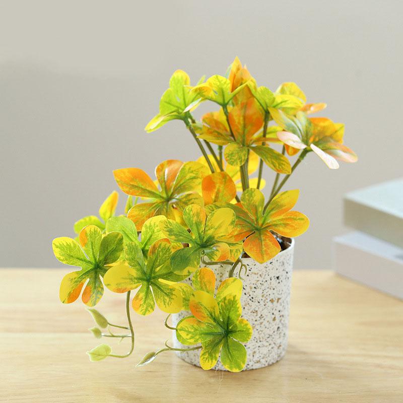 Artificial Green Plant Leaves Big Bonsai Creative Home Decoration Simulation Flower Decorations