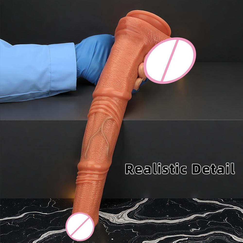 Extra Long Silicone Horse Hanging Penis for Men and Women Anal Plug Anal Plug for Masturbation Simulation Silicone Soft Penis