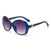 Elegant Gradient Lens Sunglasses for Women - European & American Street Style, Fashionable Face-Slimming Design.