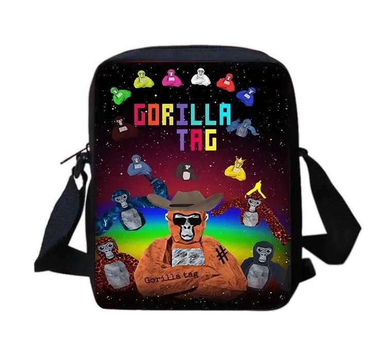 Etichetta Gorilla Cool Novità Cartone Animato Zaino Scolastico per Bambini Con Borsa a Spalla Astucci Zaini Scolastici per Ragazzi Ragazze Miglior Regalo