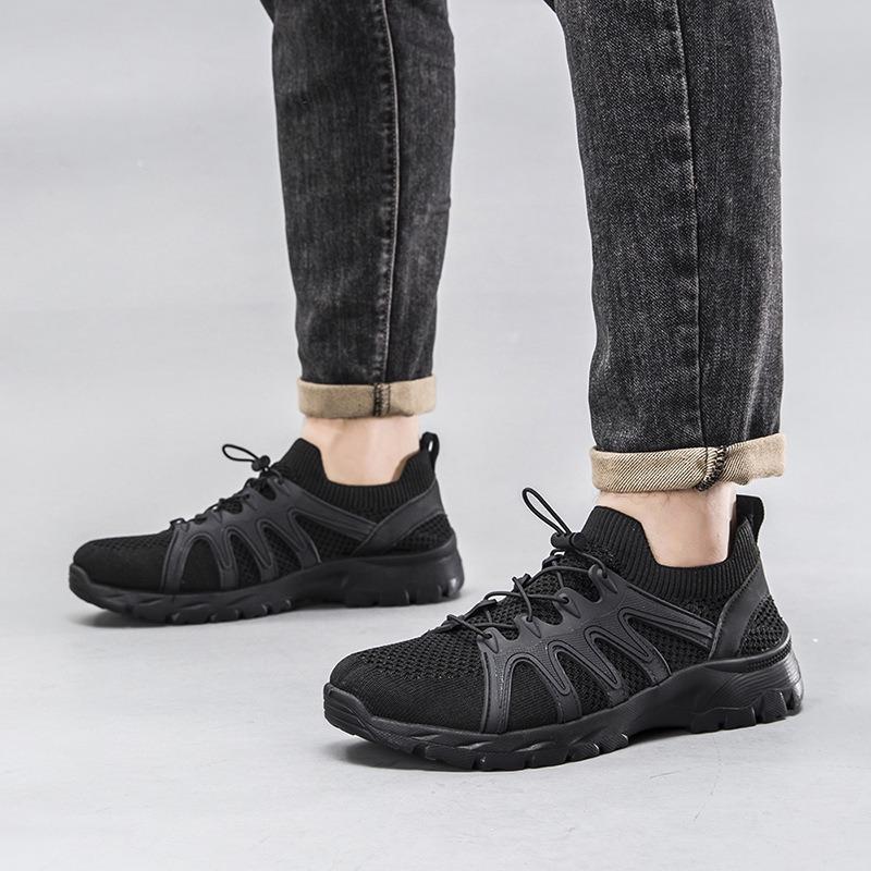 Neue niedrige Outdoor-Herren-Bergsteiger-Sportschuhe leichtes Mesh lässige bequeme atmungsaktive Schuhe Low-Top Reiseschuhe
