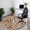 1pc Zebra Print Office Round Area Rug, Indoor Mat Suitable ForOffice, Under Office Chairs Bedroom Living Room Home Decor, Room Decot142